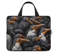 A Group of Penguins - Custodia per computer portatile, ultrasottile, impermeabile, da 12", con cinghia da polso