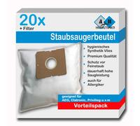 A&H Haushaltswaren 20 sacchetti per aspirapolvere adatti per AmazonBasics 12M