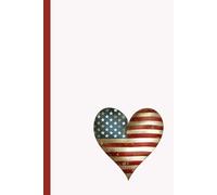 A heart with an american flag: Work Notebook, Funny Office Gift for Women, Coworker, Boss, Secret Santa Gag Gift (Blank Lined Journal)