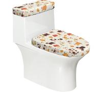 A Herd of Cows, set da 2 pezzi di copriwater con coperchio del serbatoio, elastico per WC a forma di U e allungati, decorazione per il bagno, regalo di inaugurazione della casa