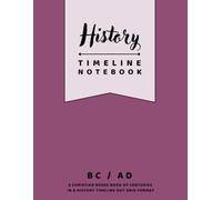 A History Timeline Notebook by Young Ravens | PLUM: A Christian Based Book Of Centuries in a Dot Grid Timeline Format, 8.5x11
