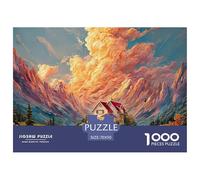 A House in The Mountains with Green Grass 1000 Pezzi Cartone Robusto Puzzle Mountain Cabin Immagini Vibranti Gioco Per Famiglie Puzzle Decorazioni Per La Casa 70x50cm/1000pcs
