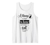 A House Is Not A Home Without A Cat - Amante dei Gatti Mamma papà Canotta