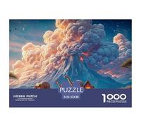 A Huge Steam Train with Skulls 1000 Pezzi Cartone Robusto Puzzle Dinosaur Sunset Immagini Vibranti Gioco Per Famiglie Puzzle Decorazioni Per La Casa 52x38cm/1000pcs