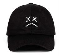 A hut Sad Face Dad Hat Ricamo 100% Cotone Berretto da Baseball Hat Hip Hop cap Golf Love Lil.Peep Snapback Donna Uomo