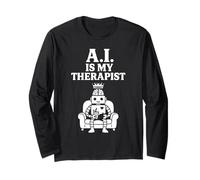 A.I. è Il Mio terapeuta - Robot AI Mental Health Therapy Humor Maglia a Manica