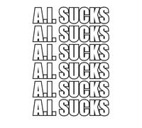 A.I. SUCKS! Dot grid notebook for designers: 5mm grid notebook - 5.5 x 8.5 inches -110pages - Designer - planner - Anti AI notebook- real artist - graphic design -