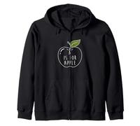 A Is for Apple - Scuola Materna Pre-K 1 ° Grado Felpa con Cappuccio