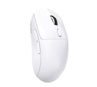 A.JAZZ SUPERLIGHT NJ07 Mouse Wireless Per Computer, BT/2,4G/USB-C, Leggero 67g, 12800 DPI, Batteria da 300 mAh, 1K Polling Rate, Ergonomico, Mouse da Gioco Ufficio Silenzioso e Senza Fili - Bianco