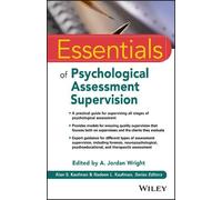 A. Jordan Wright Essentials of Psychological Assessment Supervision (Tascabile)
