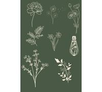 A Journal for the highly creative. Blank Lined paper notebook or diary with a beautiful flower cover.