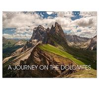 A JOURNEY ON THE DOLOMITES (Wall Calendar 2026 DIN A4 landscape), CALVENDO 12 Month Wall Calendar: Beautiful Dolomites mountain landscapes