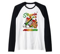 A Juneteenth Celebrate Freedom Sneakers Manicure Maglia con Maniche Raglan
