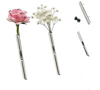 A Kind Brooch for Flowers,DIY Branch-Shaped Flower Insert Brooch Pins for Women Men,Mini Bouquet Broochs Pins Holder Clip Accessories,Minimalist Silver Lapel Pin for Wedding Bridal and Everyday (2)
