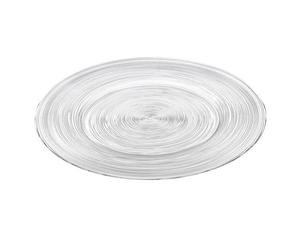 A.L.E Import Piatto Tondo D 370 Mm Vetro Bianco