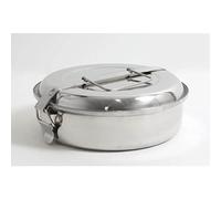 A LA CUINA - Contenitore con Piatto in Acciaio Inox