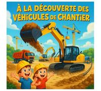 À la découverte des véhicules de chantier: Livre éducatif et illustré pour les enfants de 2 à 6 ans - Pelleteuse, grue, camion-benne et tous les engins de chantier expliqués simplement