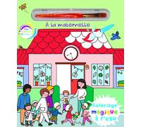 A la maternelle: Avec un pinceau