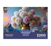 A Large Bouquet of Peonies 1000 Pezzi Cartoncino Premium Puzzle Peony Bouquet Sfida Unica Gioco Creativo Puzzle Decorazioni Per La Casa 70x50cm/1000pcs