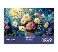 A Large Gold Vase 1000 Pezzi Carta Ecologica Puzzle Blooming Flowers Antistress Gioco Creativo Puzzle Per Bambini 70x50cm/1000pcs