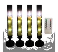 a LED senza fiamma - a batteria | Luce senza fiamma a distanza | Decorazione del 4 pezzi di atmosfera decorativa Luce per il festival Tavoli da pranzo quotidiani Banchetto m