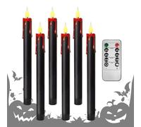 a LED senza fiamma, coniche a batteria tremolanti - Casa infestata di Halloween, luce dimmerabile per , teatro, palco, camera da letto, bagno, davanzale della finestra