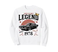 A Legend Was Born in 1978 Fantastico Uomo Ragazzo Compleanno Felpa