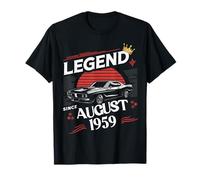 A Legend Was Born In August 1959 Fantastico Uomo Ragazzo Compleanno Maglietta