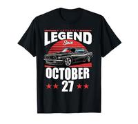 A Legend Was Born On October 27 Fantastico Compleanno per Uomini e Ragazzi Maglietta