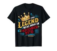 A Legend Was Nas in November 1970 Fantastico Uomo Ragazzo Compleanno Maglietta
