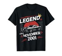 A Legend Was Nas in November 2001 Fantastico Uomo Ragazzo Compleanno Maglietta