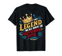 A Legend Was Nas In September 1978 Awesome Man Birthday Maglietta
