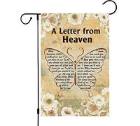 A Letter From Heaven, Cemetery Memorial Commemorate Butterfly Bandiere Resistente Alle Intemperie Flag Colore Vivido Bandiera Per Prato Giardino Balcone 30X45Cm