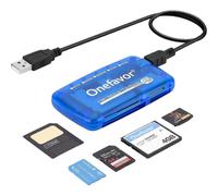 (A) Lettore/scrittore di schede SmartMedia, adattatore universale USB multi-scheda tutto in uno, hub sottile