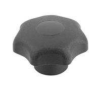 A Levetta Stella manico - Materiale termoplastico, filettatura interna - M8, D1 = 40 mm - Nero - Componente in acciaio, 4 pezzi, k0155.208