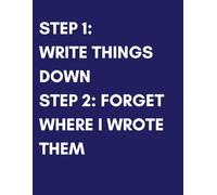A List of Broken Promises to Myself Hilarious Sarcastic Notebook: Funny Humor Journal for Adults & Students | 120 Lined Pages - Navy Blue