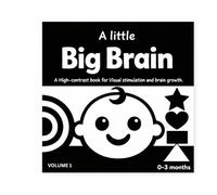 A little Big Brain: A high contrast book for visual stimulation and brain growth ( 0-3 months )