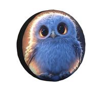 A Little Bird With Big Blue Eyes Copertura per ruota di scorta, impermeabile, antipolvere, universale, adatta per rimorchi, camper, SUV, camion, camper, 43,2 cm