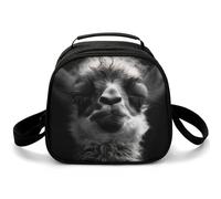 A Little Camel - Borsa portapranzo a tracolla, isolata, piccola, con tracolla regolabile, riutilizzabile, per lavoro, picnic, viaggi