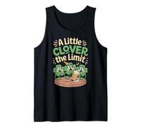 A Little Clover The Limit Fun Shamrock Irlanda Canotta