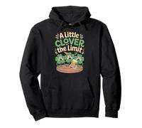 A Little Clover The Limit Fun Shamrock Irlanda Felpa con Cappuccio