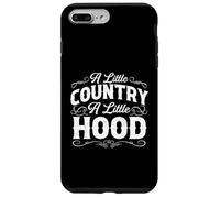 A Little Country A Little Hood - Black Cowboy Western Rodeo Custodia per iPhone 7 Plus/8 Plus