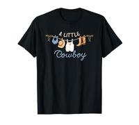 A Little Cowboy Baby Boy Country Shower 1° compleanno Maglietta