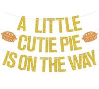 A Little Cutie Pie is on the Way Striscione, ghirlanda di torte per autunno Ringraziamento Cutie Pie Baby Shower Compleanno Decorazioni Forniture