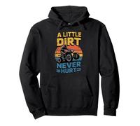 A Little Dirt Never Hurt Umorismo Quad Fuoristrada Regalo Felpa con Cappuccio
