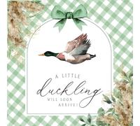 A Little Duckling Will Soon Arrive!: Mallard Duck-Themed Baby Shower Guest Book with Gift Log and Keepsake Pages