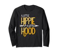 A Little Hippie A Little Hood Flower Children Rainbow Hippy Maglia a Manica