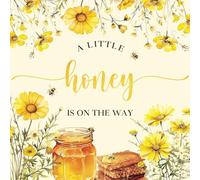 A Little Honey Is on the Way - Baby Shower Guest Book: | Bee-Themed Keepsake with Guest Messages, Wishes & Gift Log"