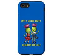 A Little Jig To Brighten Your Day Thistles Indossando Plaid Custodia per iPhone SE (2020) / 7 / 8