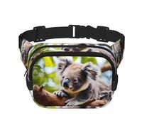 A little koala - Marsupio multifunzione con stampa koala, unisex, alla moda, per viaggi e sport